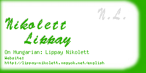 nikolett lippay business card